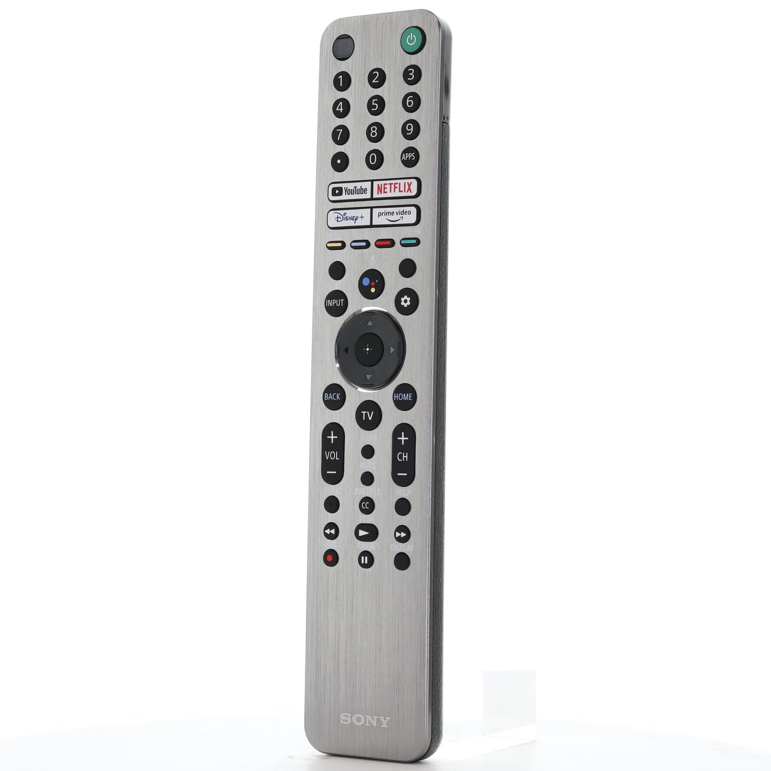Sony RMF-TX621U Backlit Smart TV Remote Control with Voice | YouTube, Netflix, Disney+, Prime Video | Metal Front - 1-009-947-12
