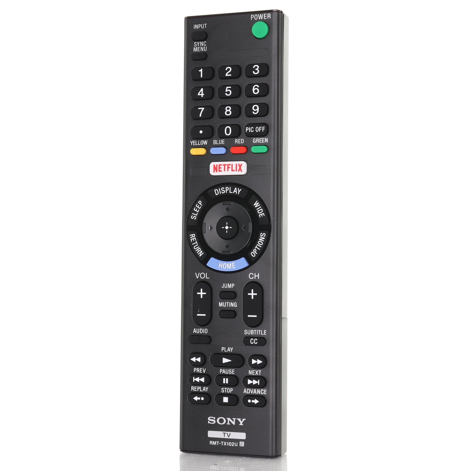 Control remoto para televisor Sony RMTTX102U