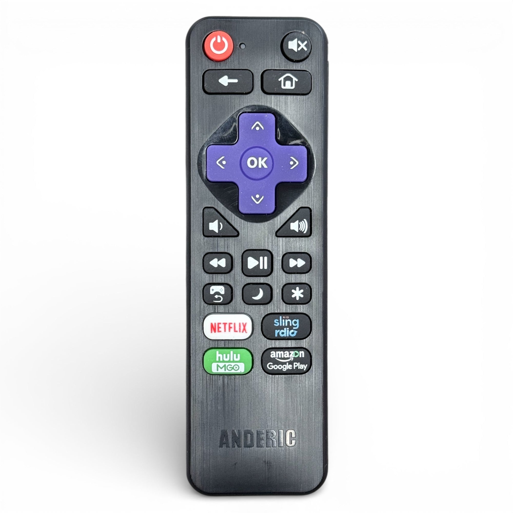 Anderic RRST01.3 Universal Remote Control for Roku Streaming Player and TV with Learning