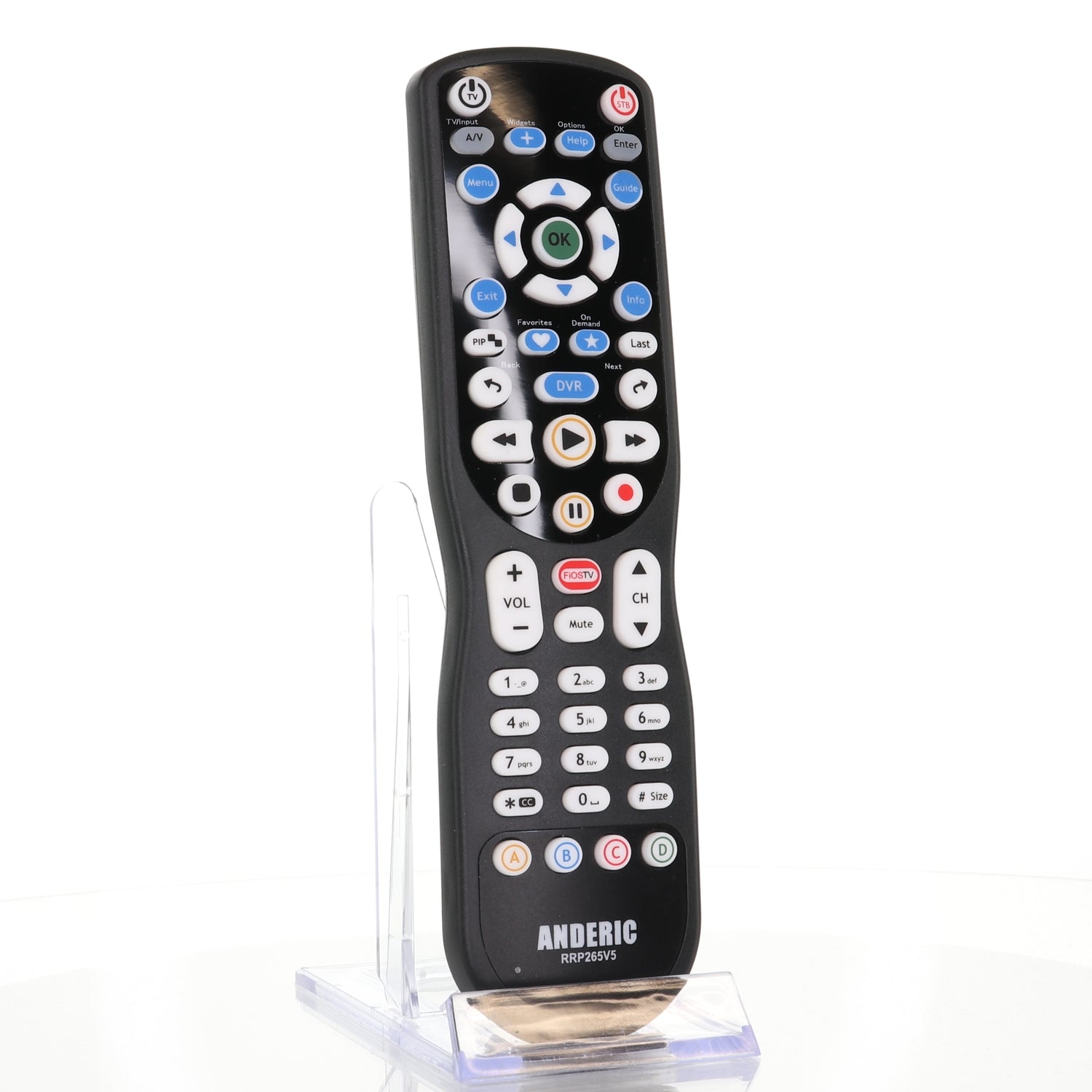 Anderic RRP265V5 Replacement 2-Device Universal Remote Control for Verizon FiOS Cable - P265v5