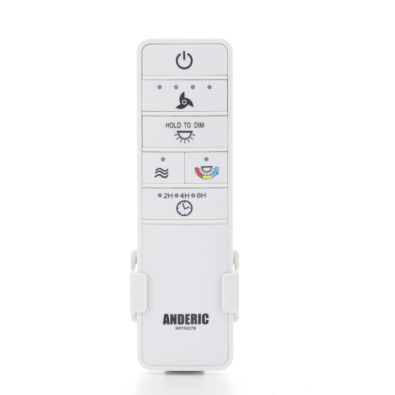 Anderic RRTR227B Ceiling Fan Remote Control for Hampton Bay Hubspace TR227B, 2AQZU-18015 - White