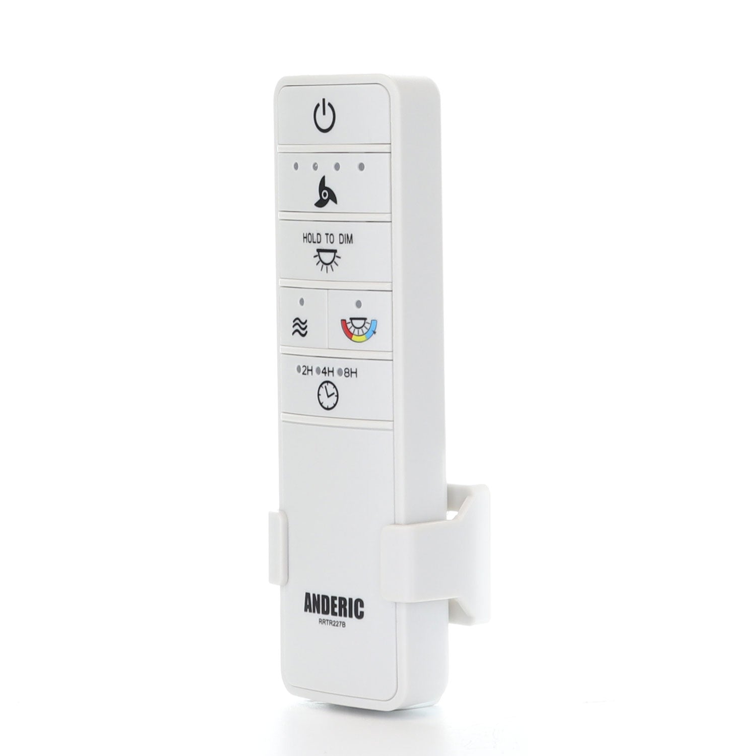 Anderic RRTR227B Ceiling Fan Remote Control for Hampton Bay Hubspace TR227B, 2AQZU-18015 - White