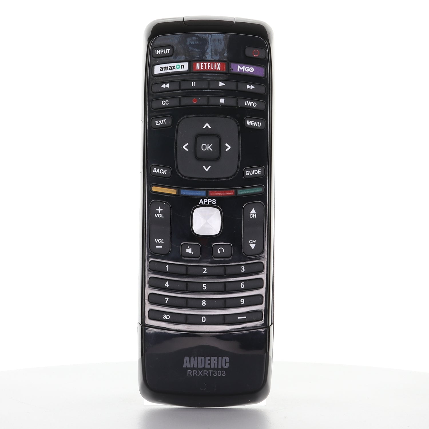 Anderic RRXRT303 Replacement Smart TV Remote Control with QWERTY Keyboard for Vizio