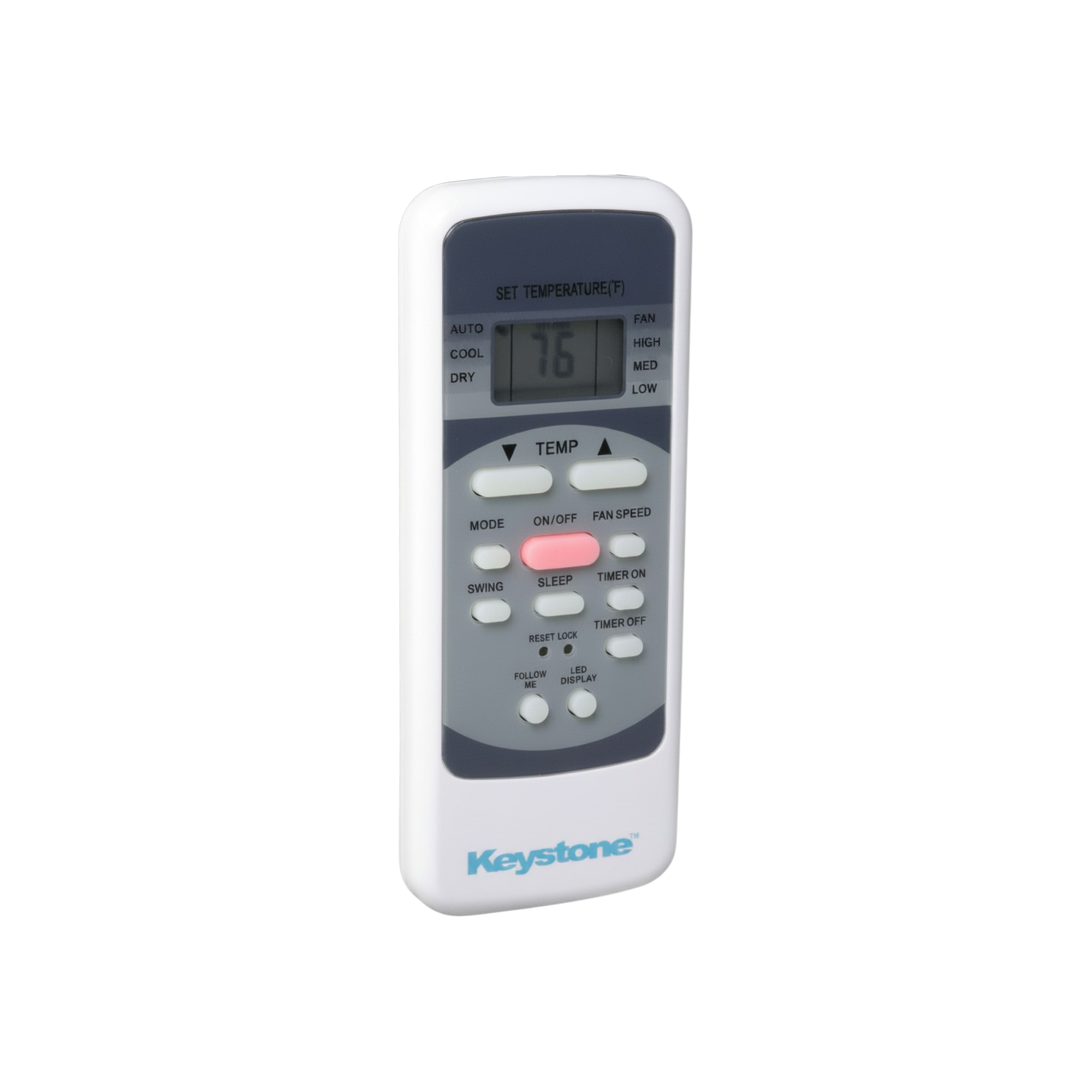 Mando a distancia para unidad de aire acondicionado portátil Keystone Rg51I38/BGCEFU | Pantalla LCD - 17317000A00661