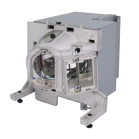The Generic SP.72109GC01 Projector Lamp Assembly features a rectangular metal housing, visible lens, and a Philips UHP bulb, making it ideal for seamless flat surface replacement.