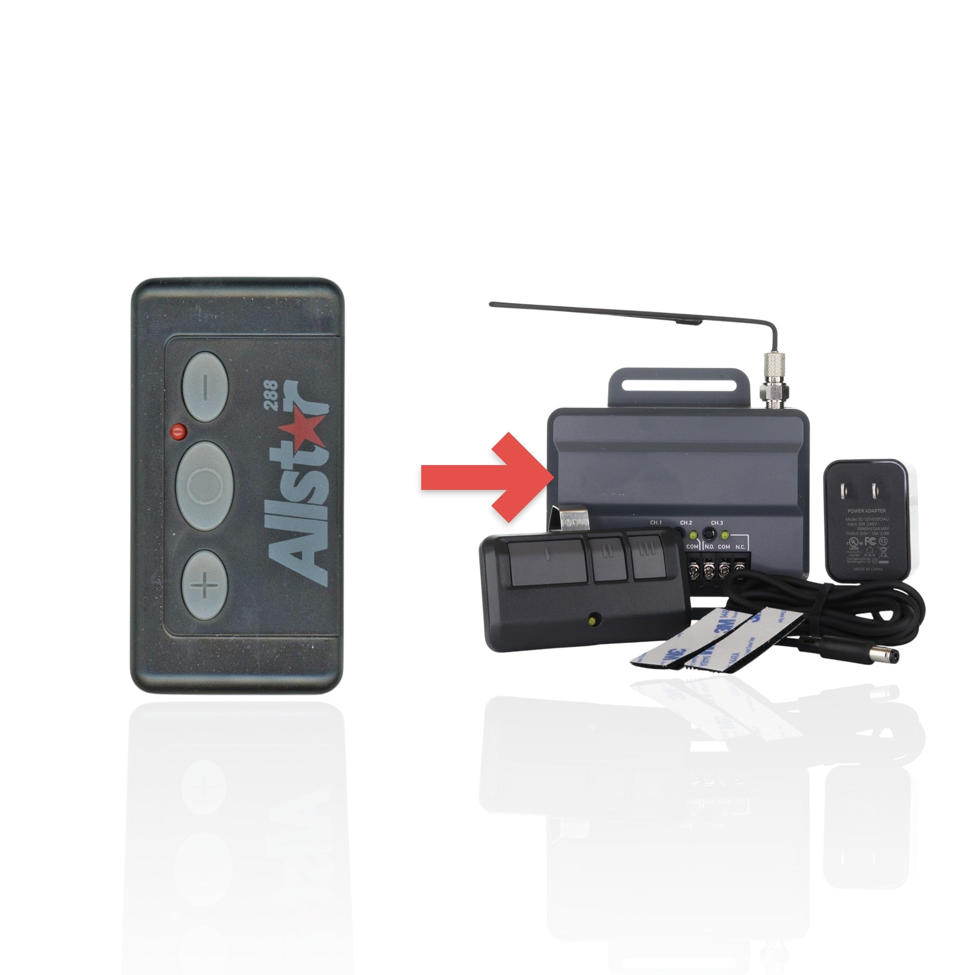 Télécommande d'ouvre-porte de garage Allstar 111025 288 MHz, version canadienne