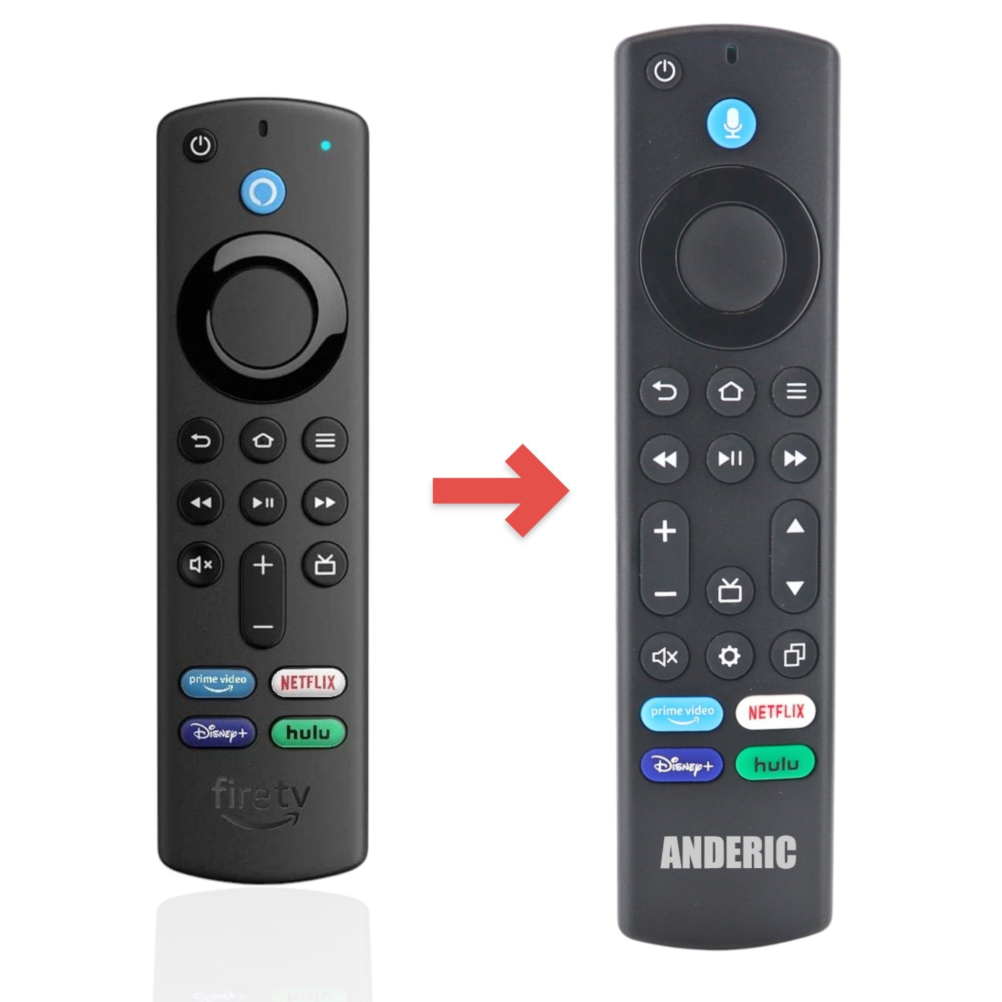 Control remoto de streaming Amazon Alexa Voice Remote 3.ª gen. con controles de TV - AlexaVoice3rdGen