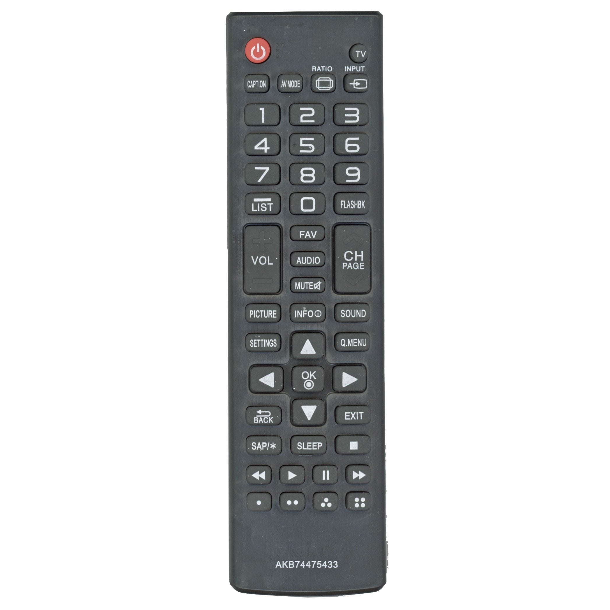 Télécommande générique AKB74475433 pour téléviseur LG