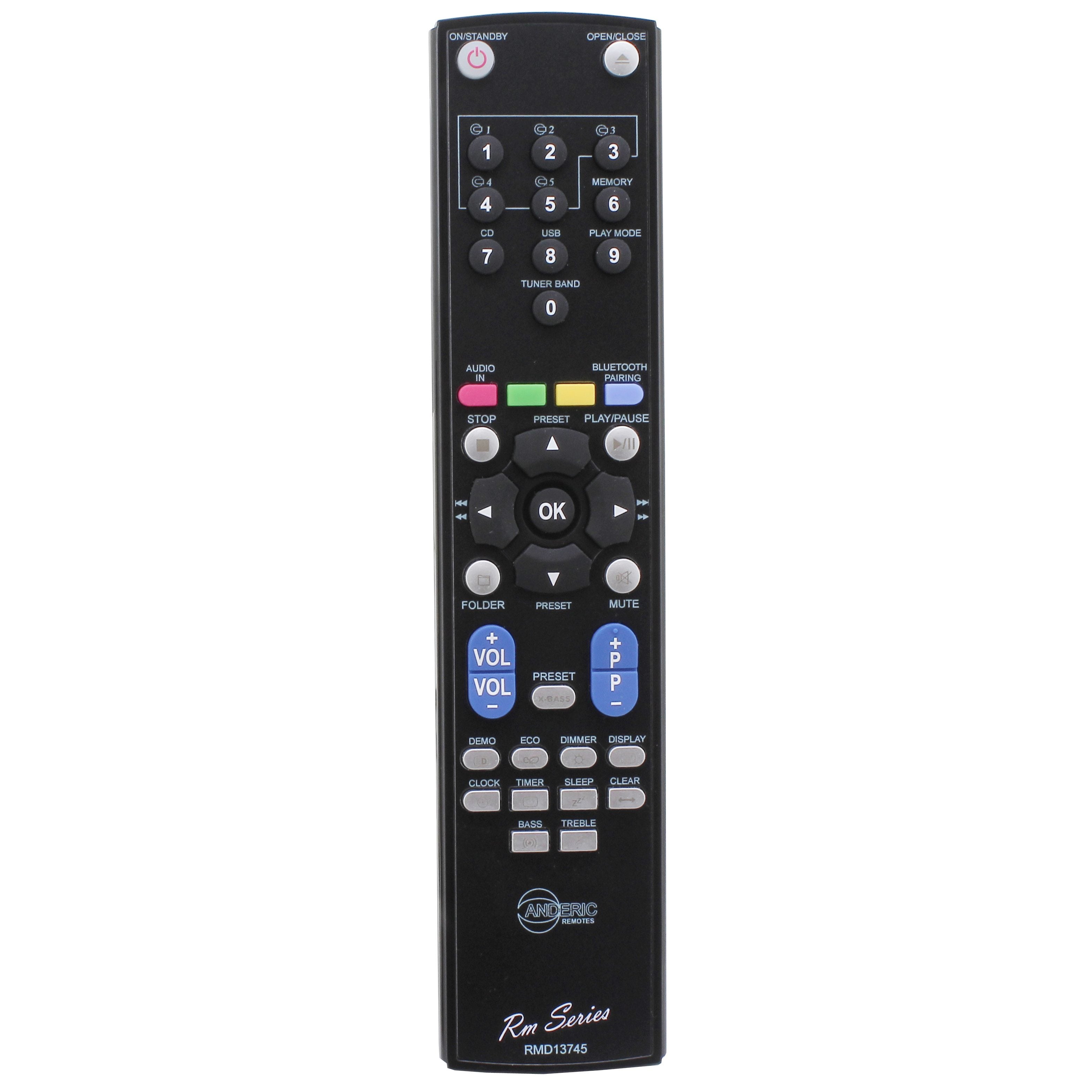 Anderic RRMCGA409AWSA Replacement Audio Remote Control for Sharp RMD13745