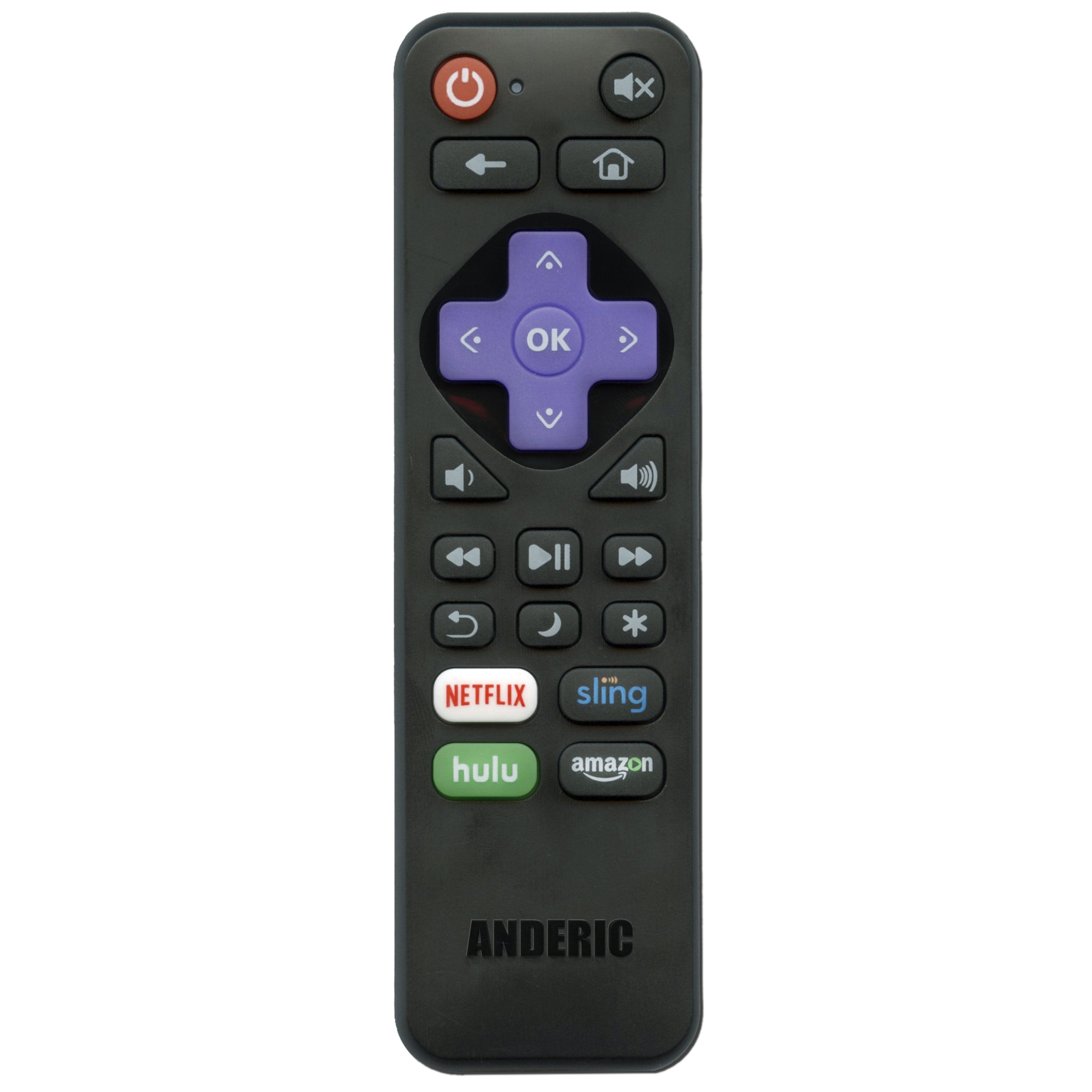 Control remoto universal Anderic RRST01 para Roku (1 dispositivo)