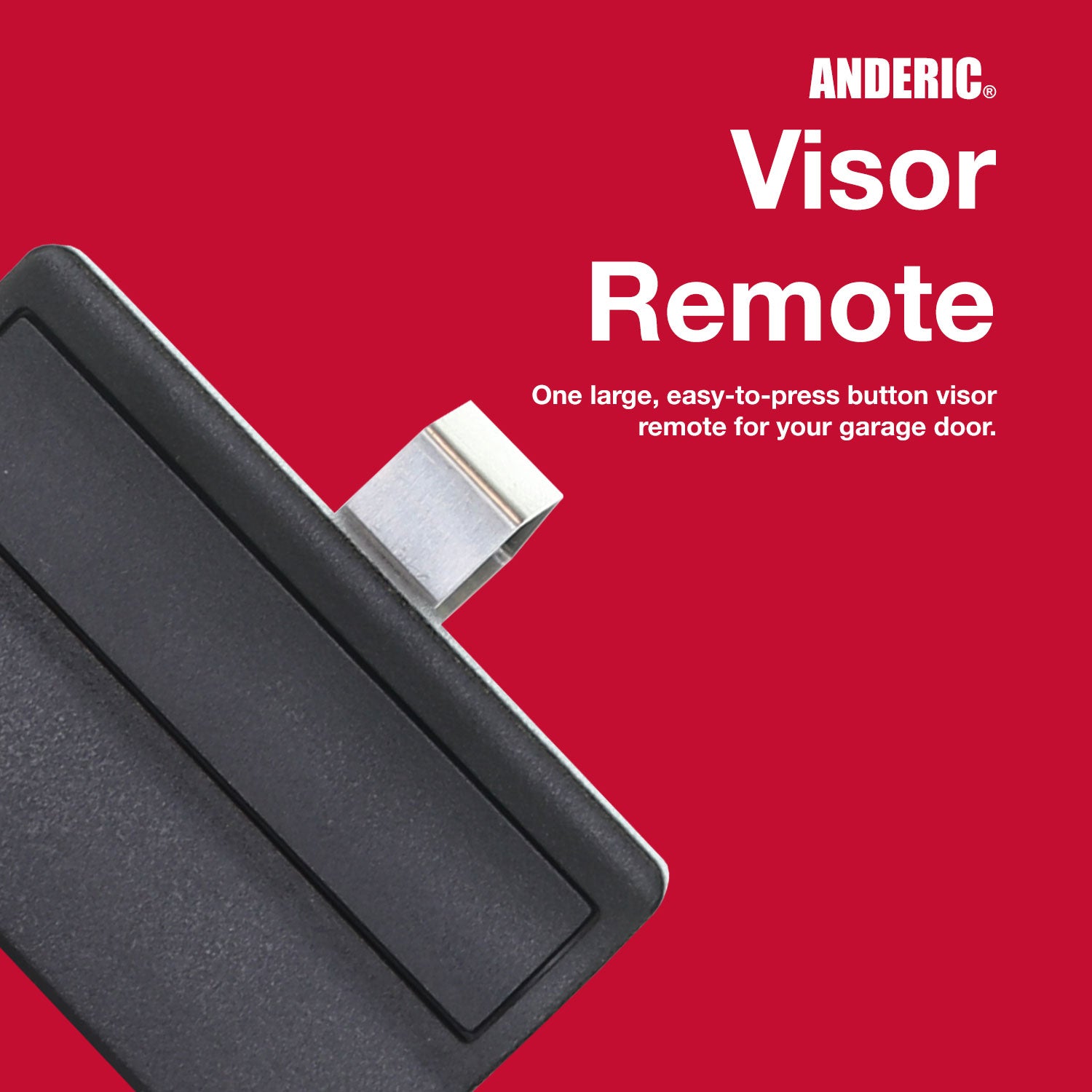 Télécommande d'ouverture de porte de garage Anderic 371LM 1 bouton 315 MHz pour Liftmaster avec clé d'apprentissage violette