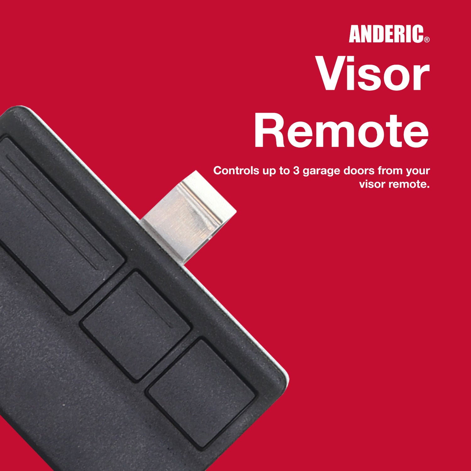 Anderic 373LM Replacement Garage Door Opener Remote Control for Liftmaster, Sears, and Chamberlain with Purple Learn Button