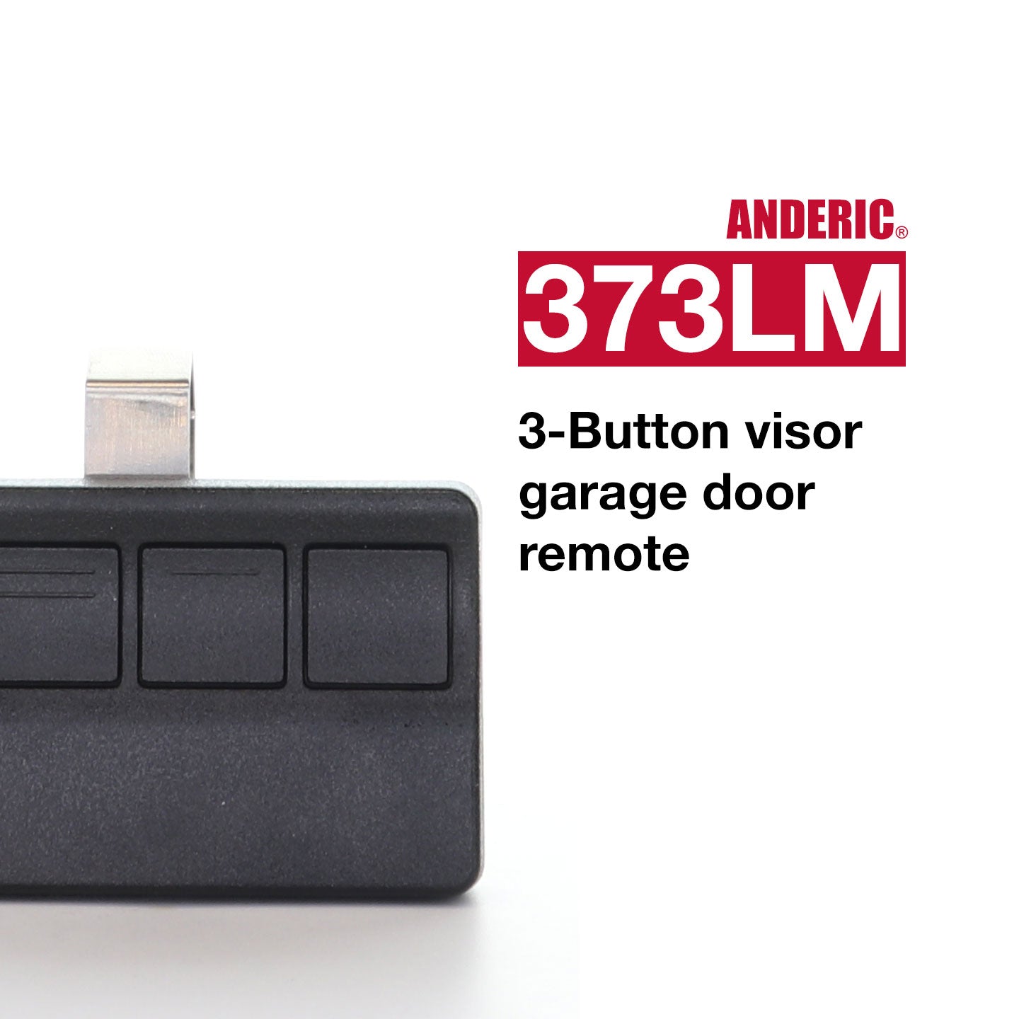 Anderic 373LM Replacement Garage Door Opener Remote Control for Liftmaster, Sears, and Chamberlain with Purple Learn Button