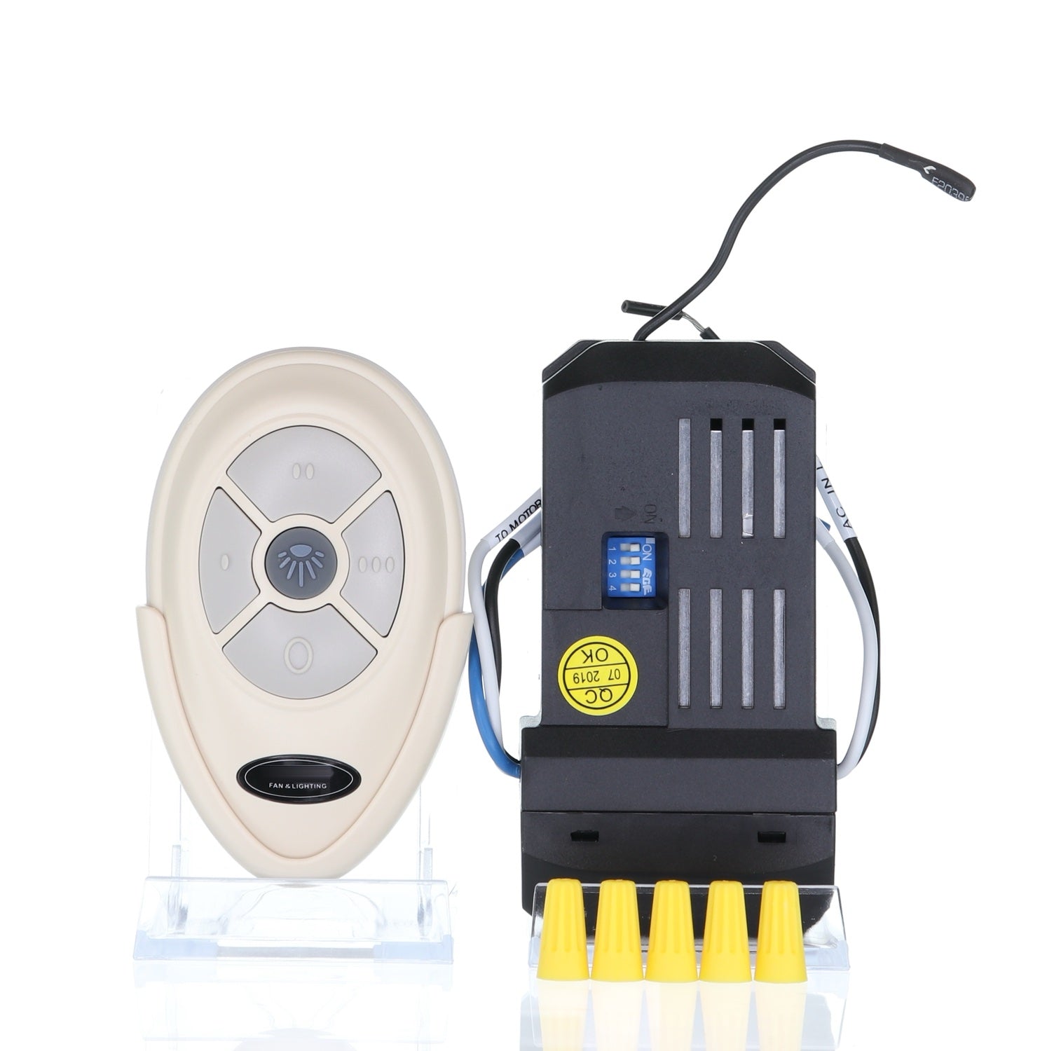 Ceiling Fan Remote Control Kit for 3-speed AC Fans with Pull-strings