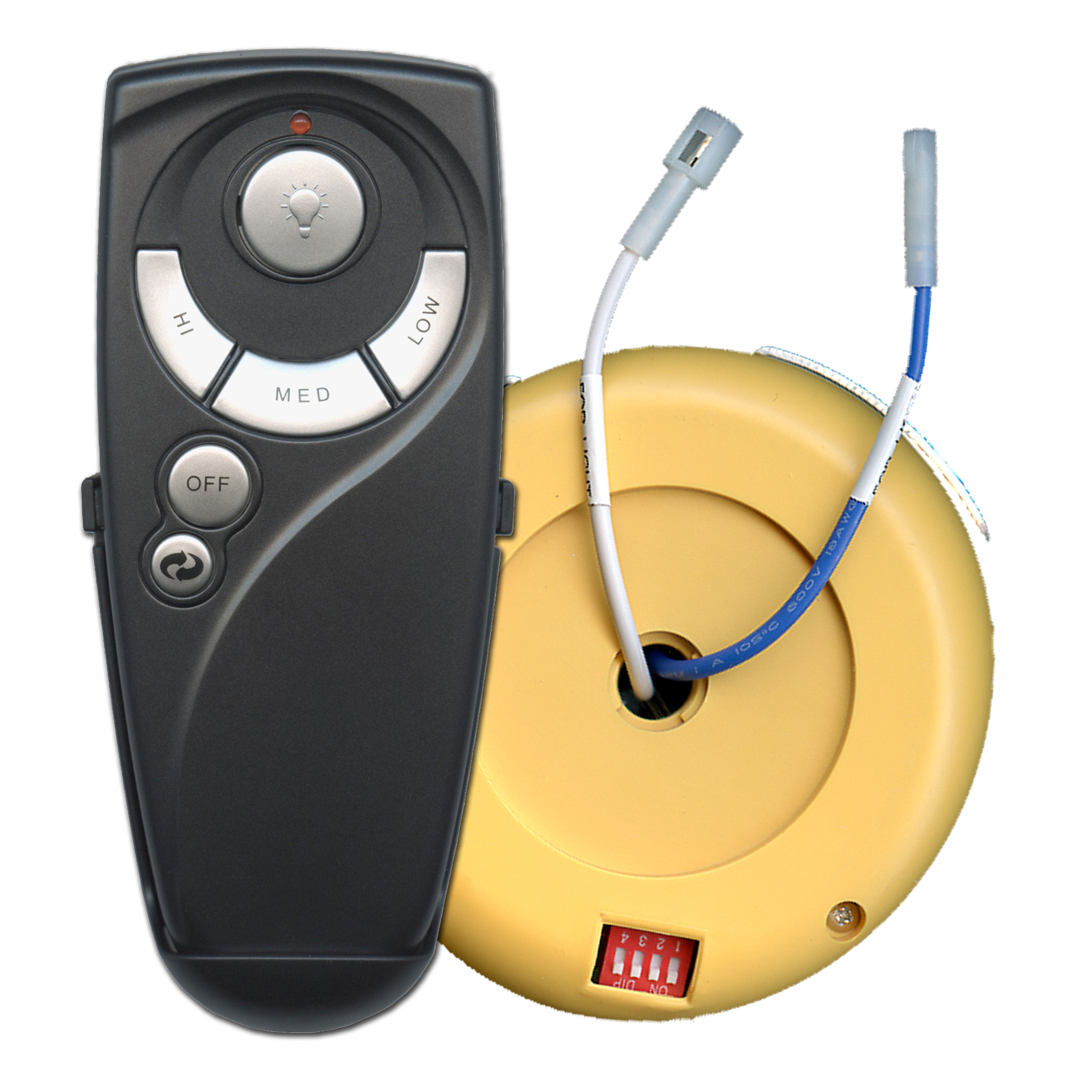 Anderic FAN2R-RR7083TR-KIT Replacement Remote Control Ceiling Fan Kit for Hampton Bay and others - FAN2R, RR7083TR