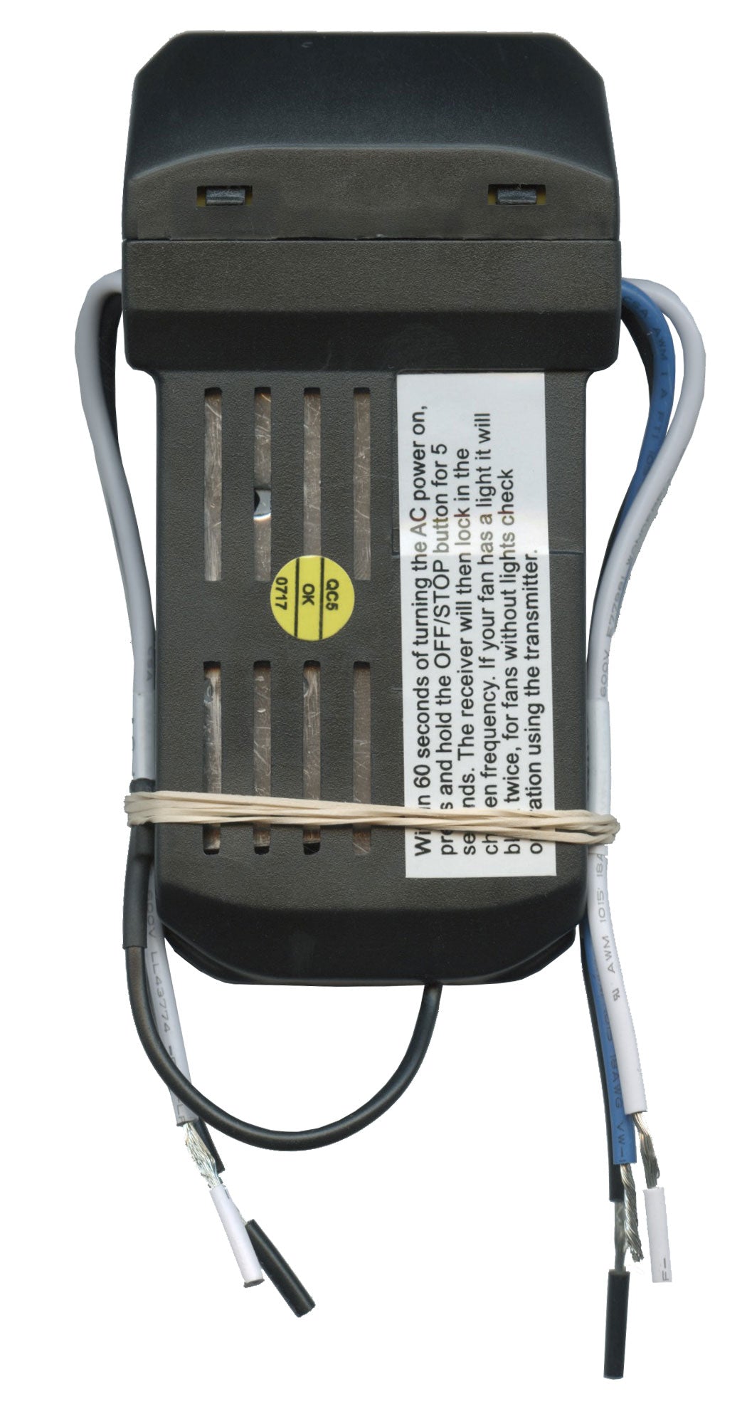 Anderic UC7067RYA con aprendizaje para receptor de ventilador de techo Harbor Breeze