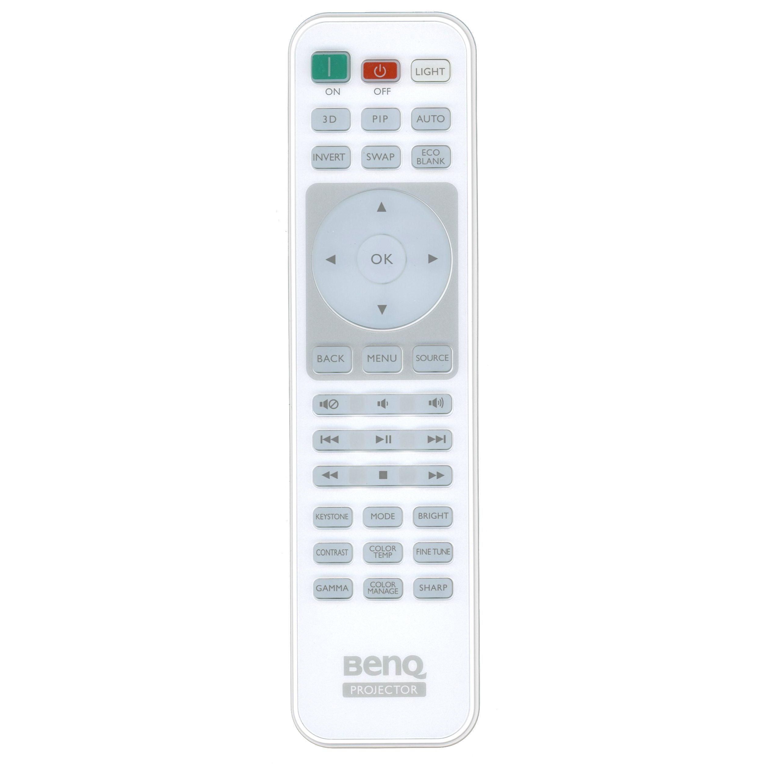 Control remoto para proyector retroiluminado BenQ 1051B-2564