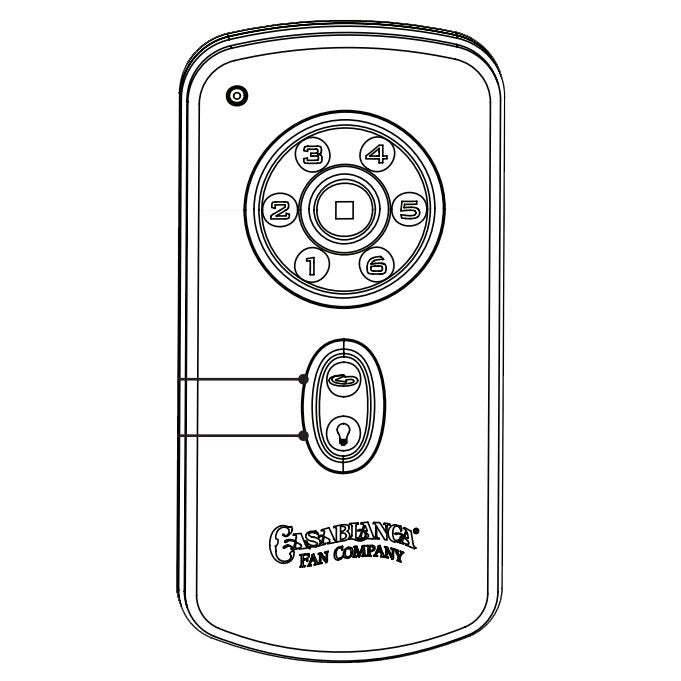 Control remoto para ventilador de techo Casablanca RH787T