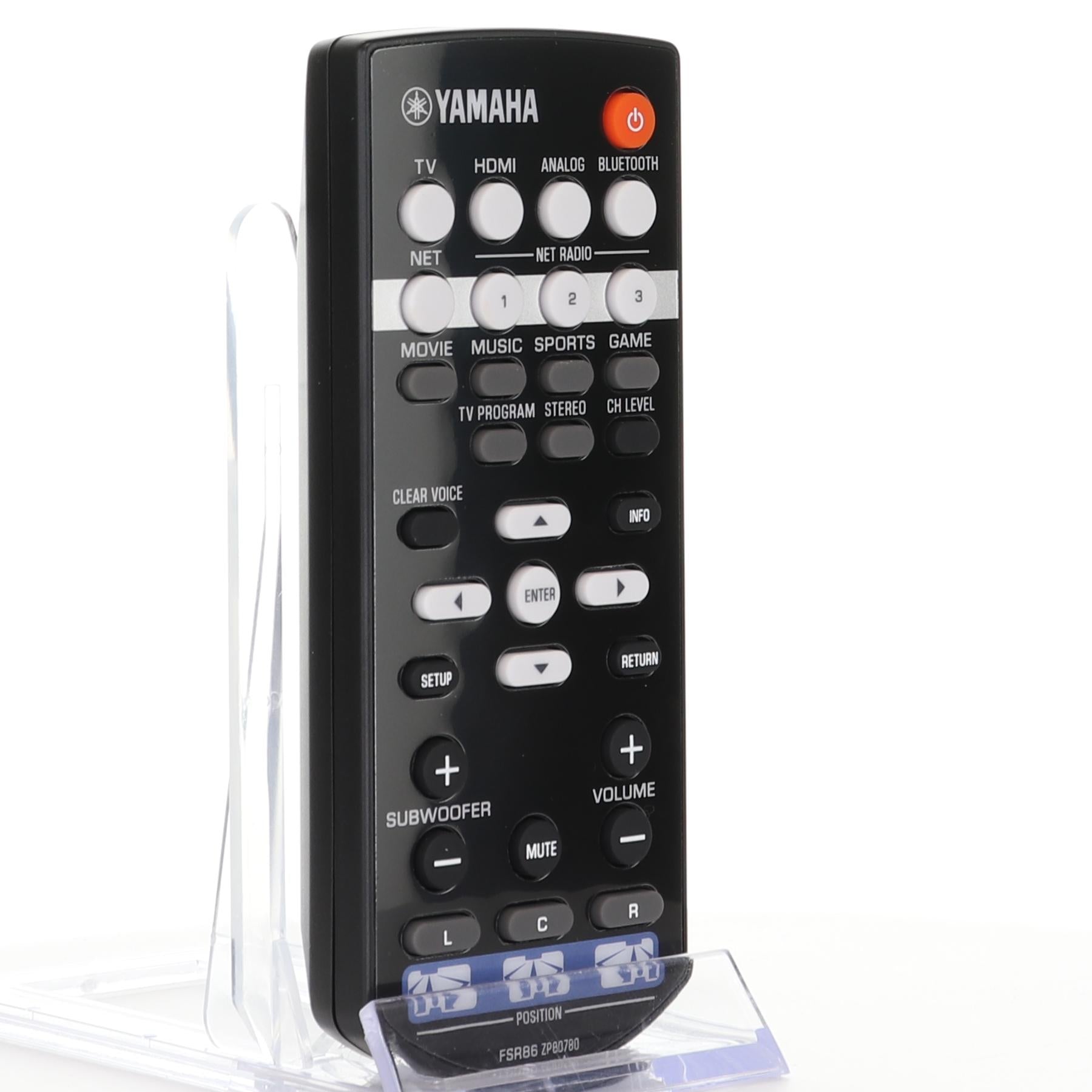 Yamaha FSR86 MusicCast TV Speaker Base Audio Remote Control - ZP807800