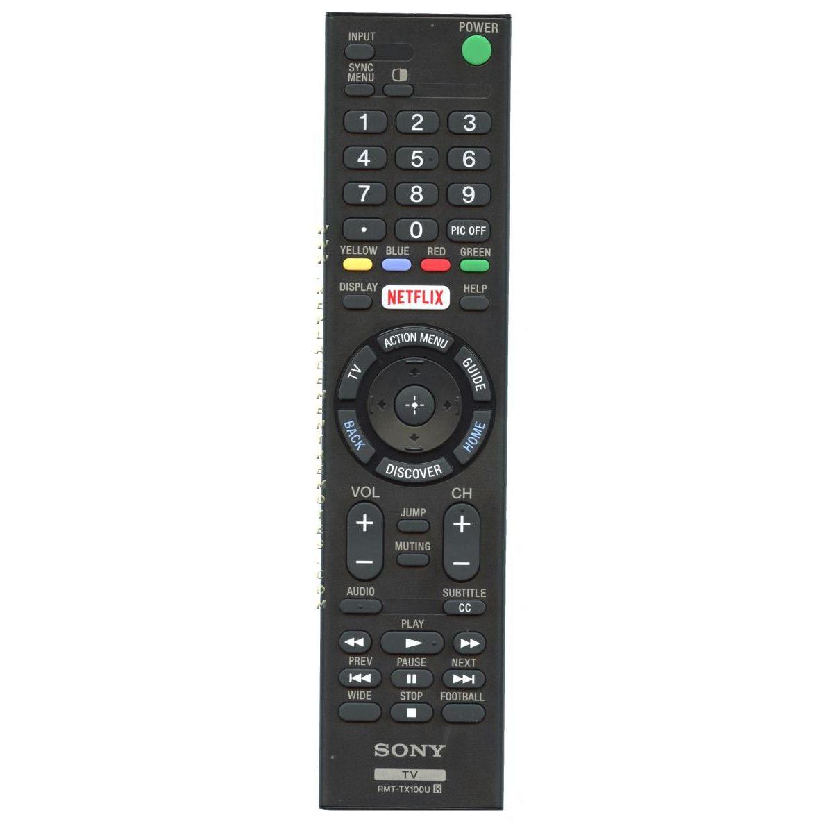 Sony RMT-TX100U SMART TV Remote Control | Netflix | Home - 1-492-978-21