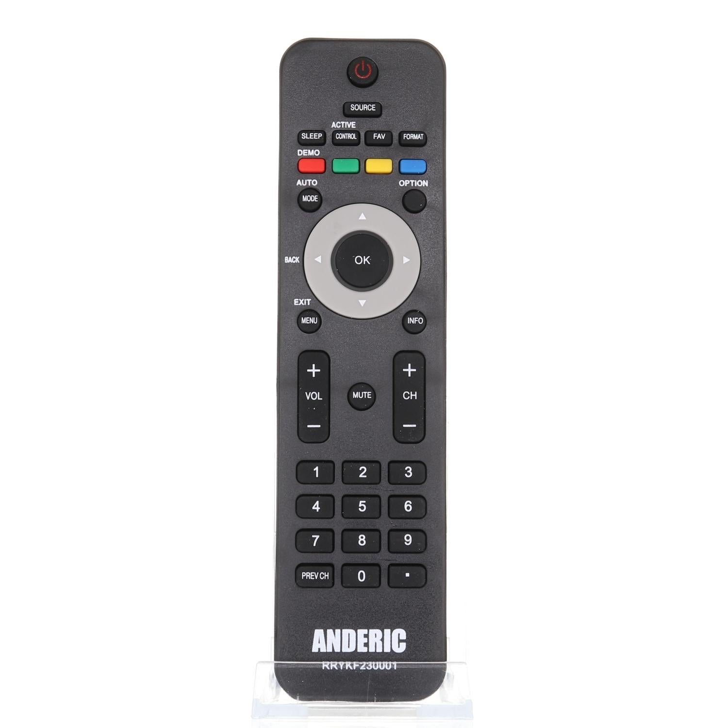 Anderic RRYKF230001 Replacement TV Remote Control for Philips YKF230001 and Similar Models