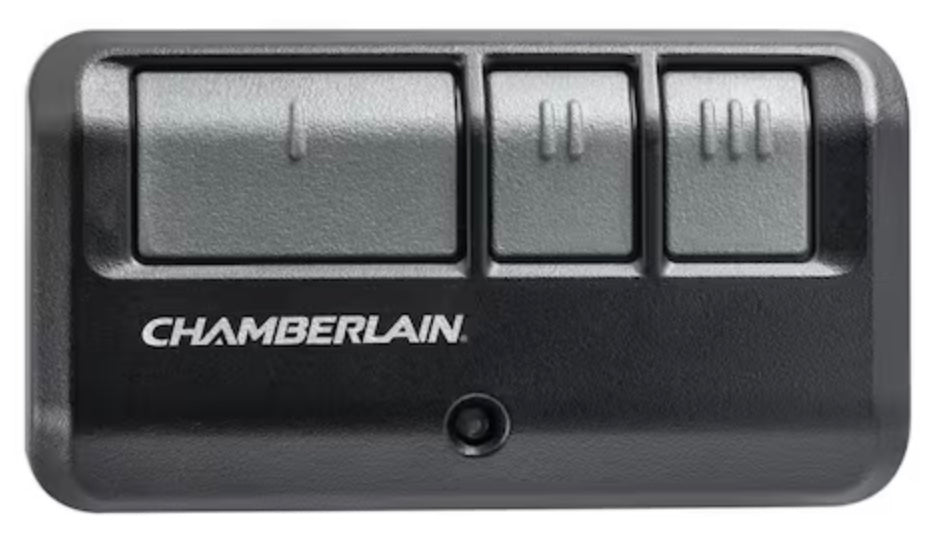 Chamberlain 953EV Control remoto de 3 botones para puertas de garaje Chamberlain con llave de aprendizaje