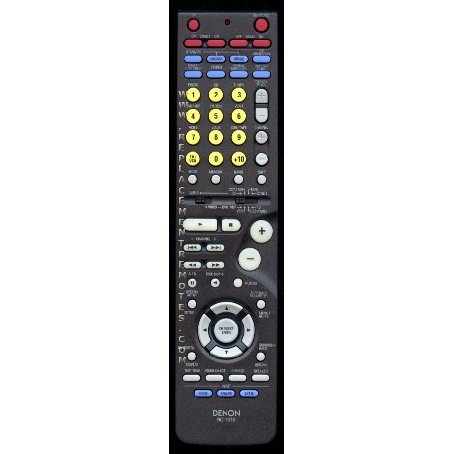 Télécommande du récepteur Denon RC1015