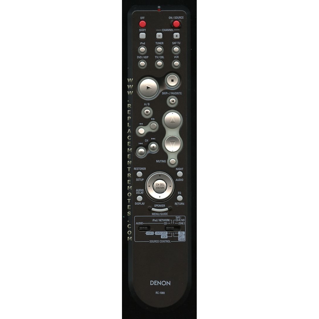 Télécommande du récepteur Denon RC1069