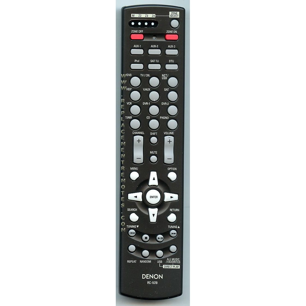 Denon RC1070 ZONE Receiver Remote Control