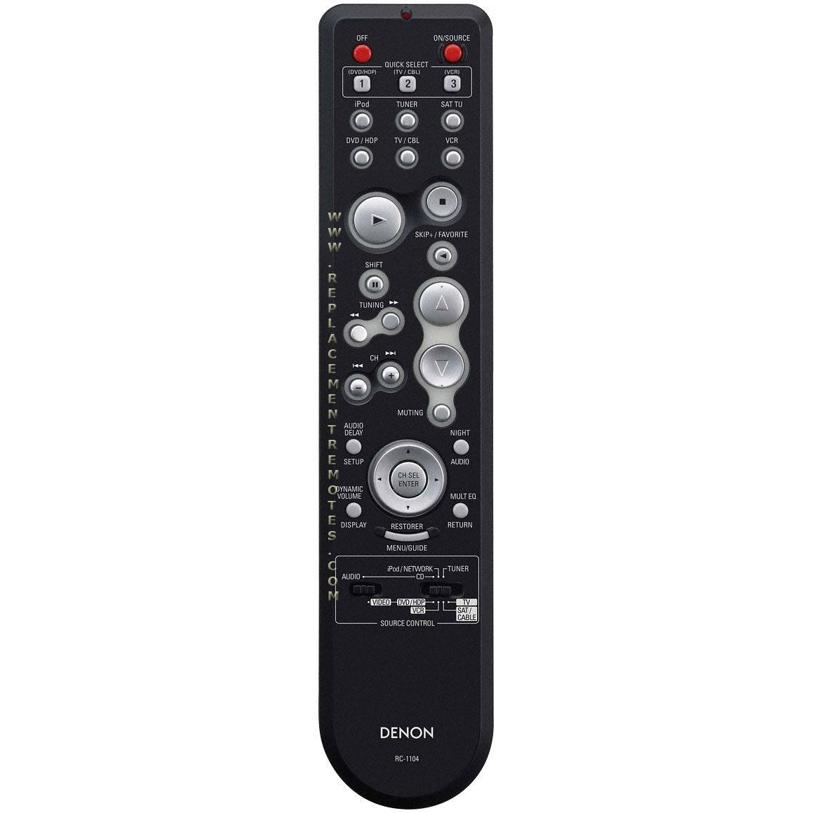 Télécommande du récepteur Denon RC1104