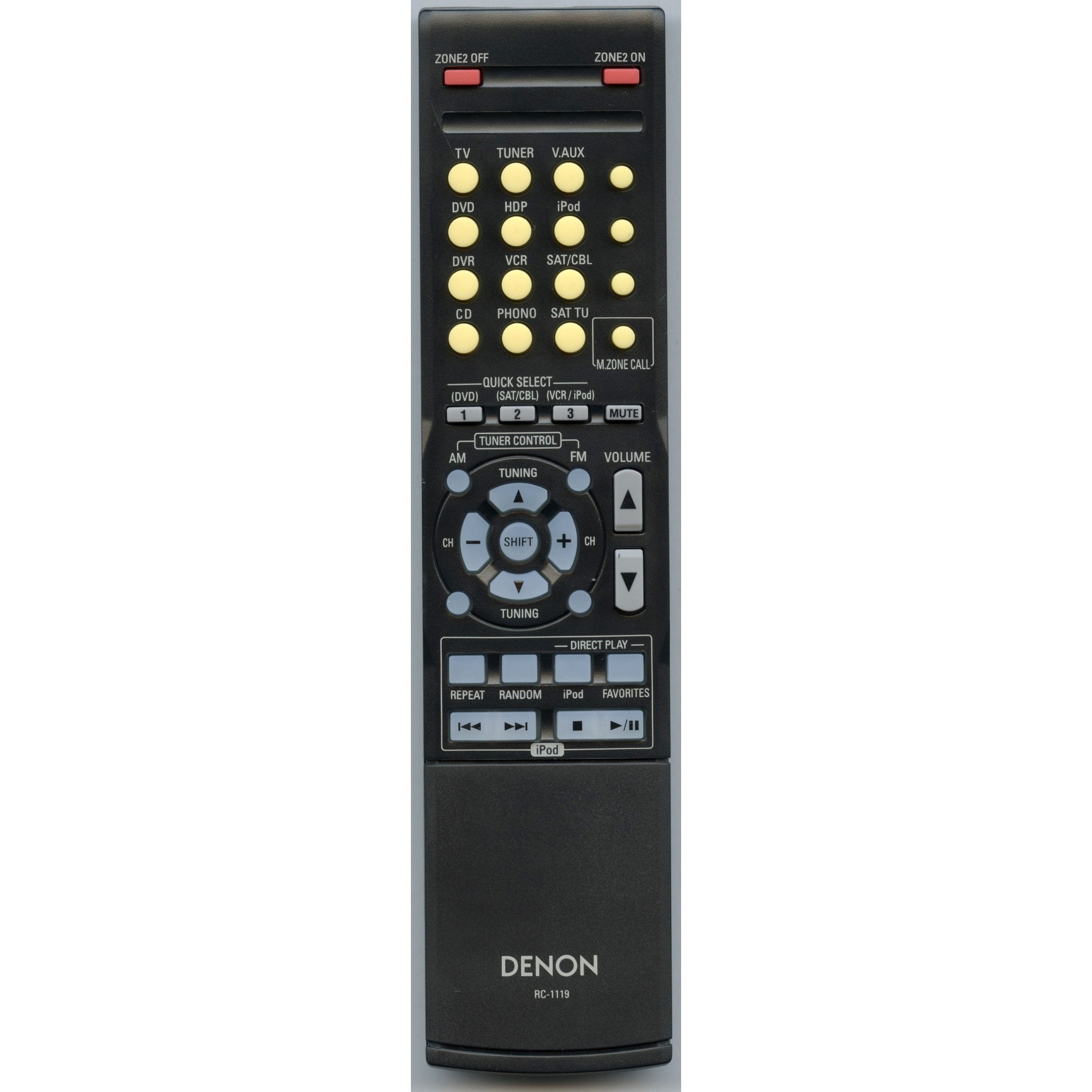 Control remoto del receptor Denon RC1119