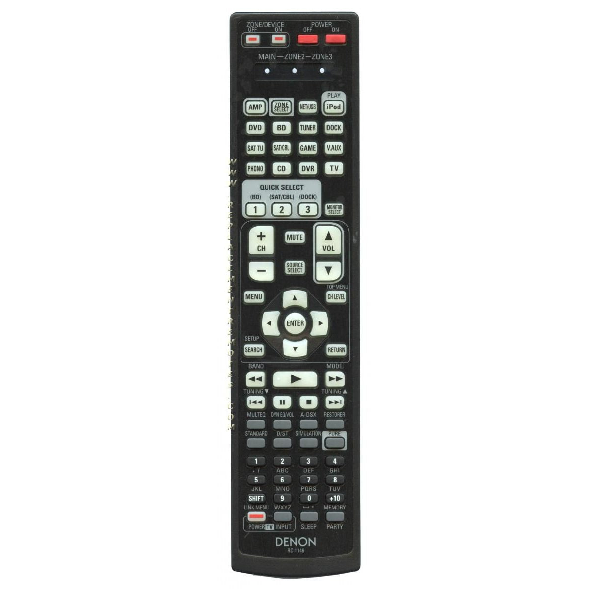 Denon RC1146 Receiver Remote Control