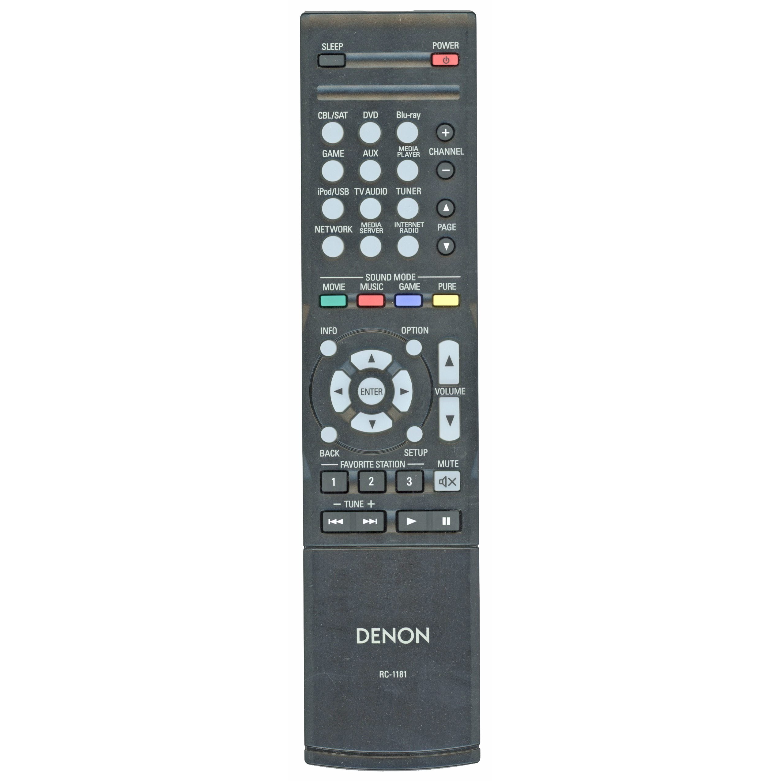 Denon RC-1181 A/V Home Theater Receiver Remote Control | IR - 30701014000AD