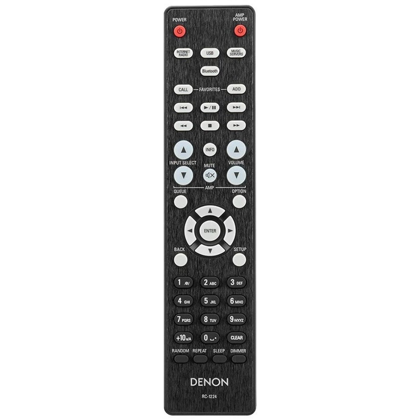 Denon RC1224 HiRes Network Audio System Remote Control - 30701025700AD