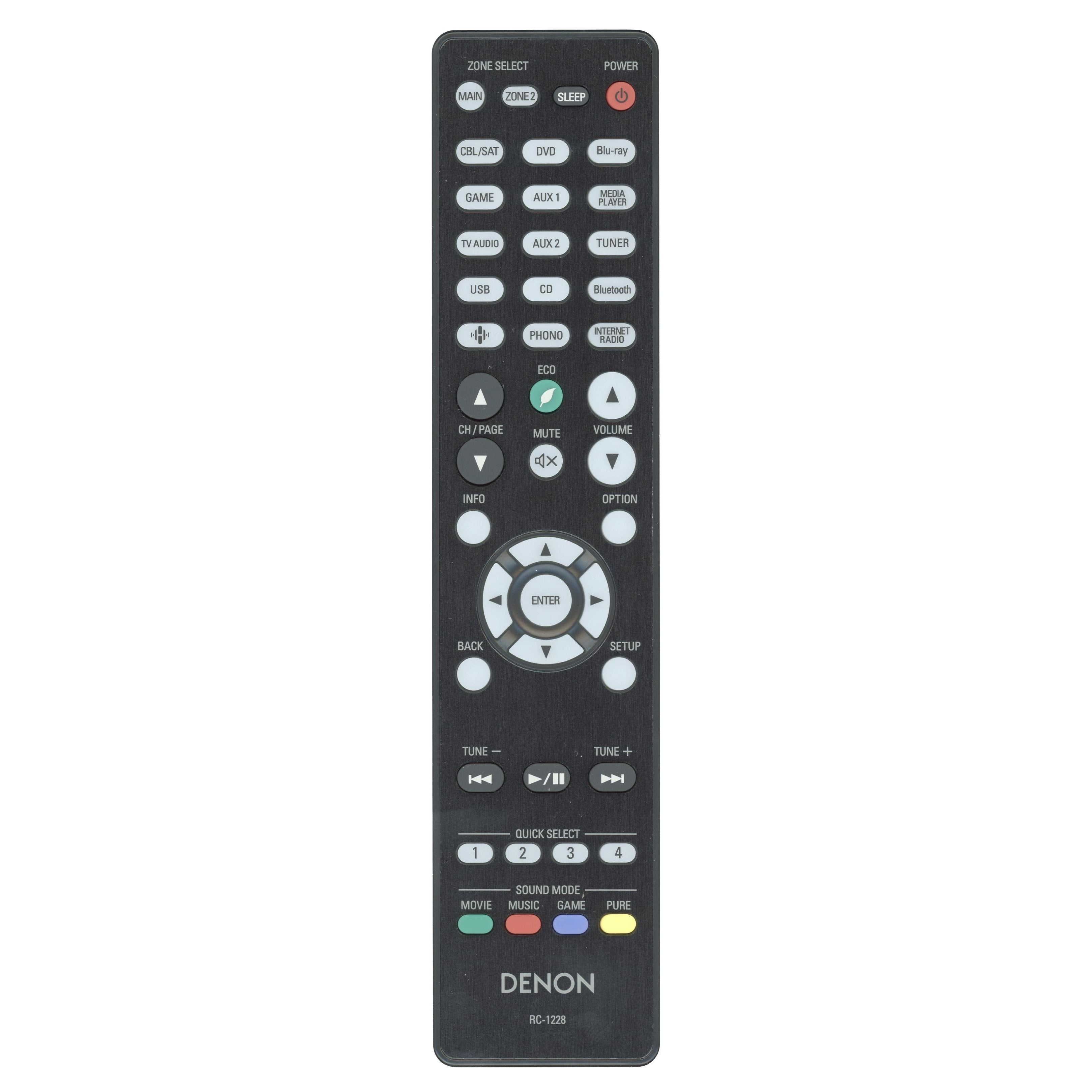 Télécommande du récepteur Denon RC1228