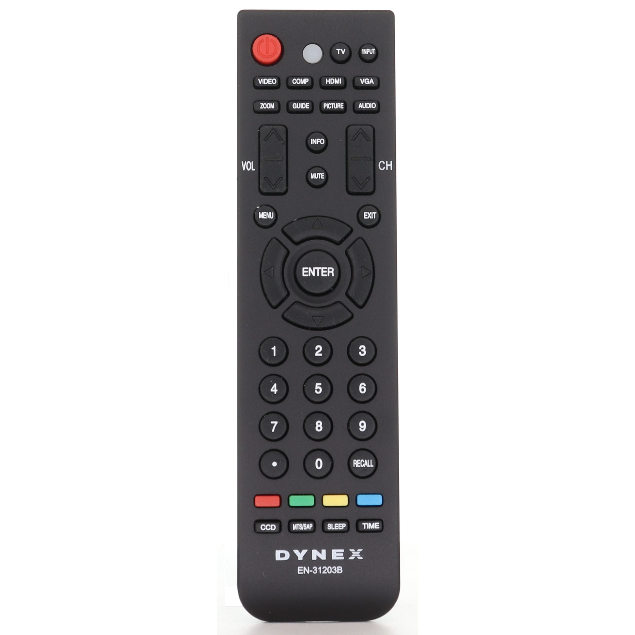 Dynex EN31203B IR TV Remote Control - 1100017