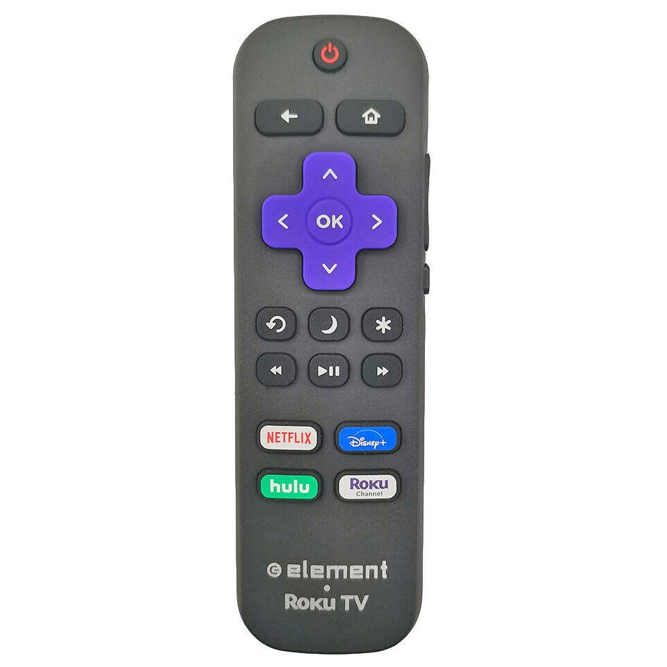 Element RC-ALIR ROKU TV Remote Control | Netflix | Disney + | Hulu | Roku Channel - 3226000757