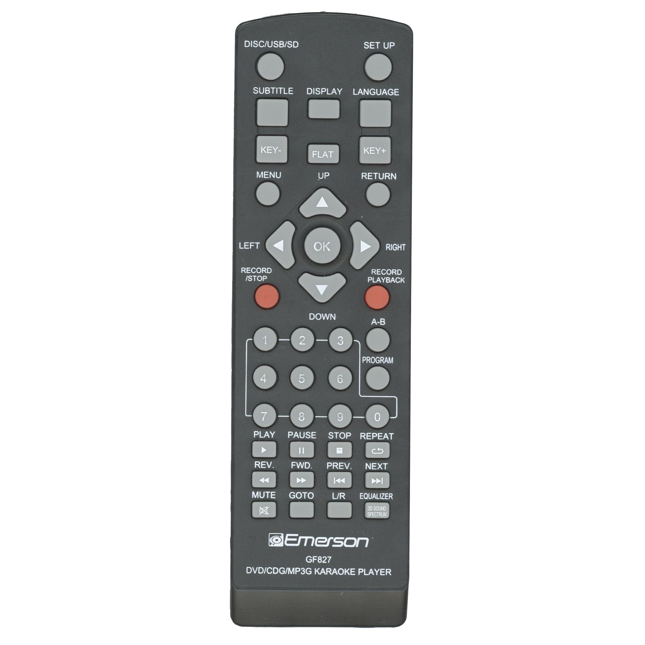 Télécommande audio Emerson GF827
