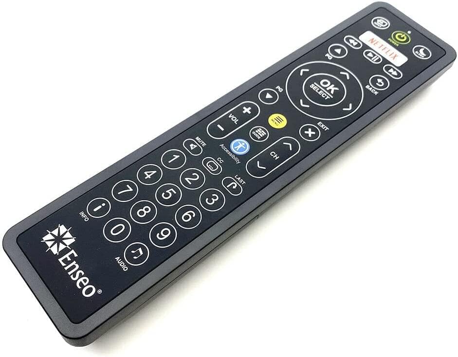 Enseo 815-00025 Control remoto universal para TV de fácil limpieza para hostelería