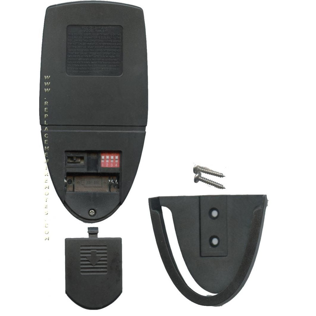 Télécommande noire Anderic FAN51T pour ventilateur de plafond Harbor Breeze