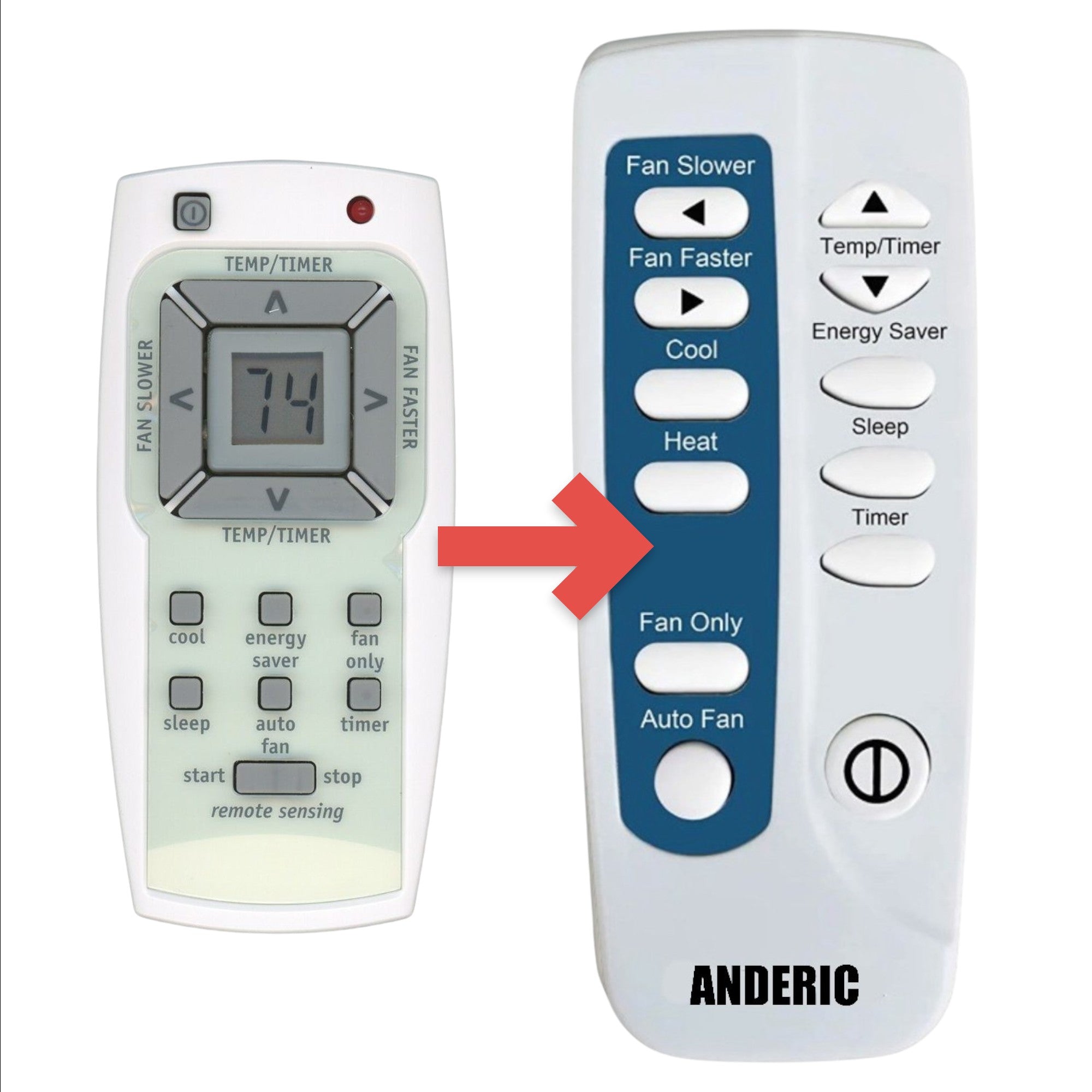 Control remoto del aire acondicionado Frigidaire 5304476618