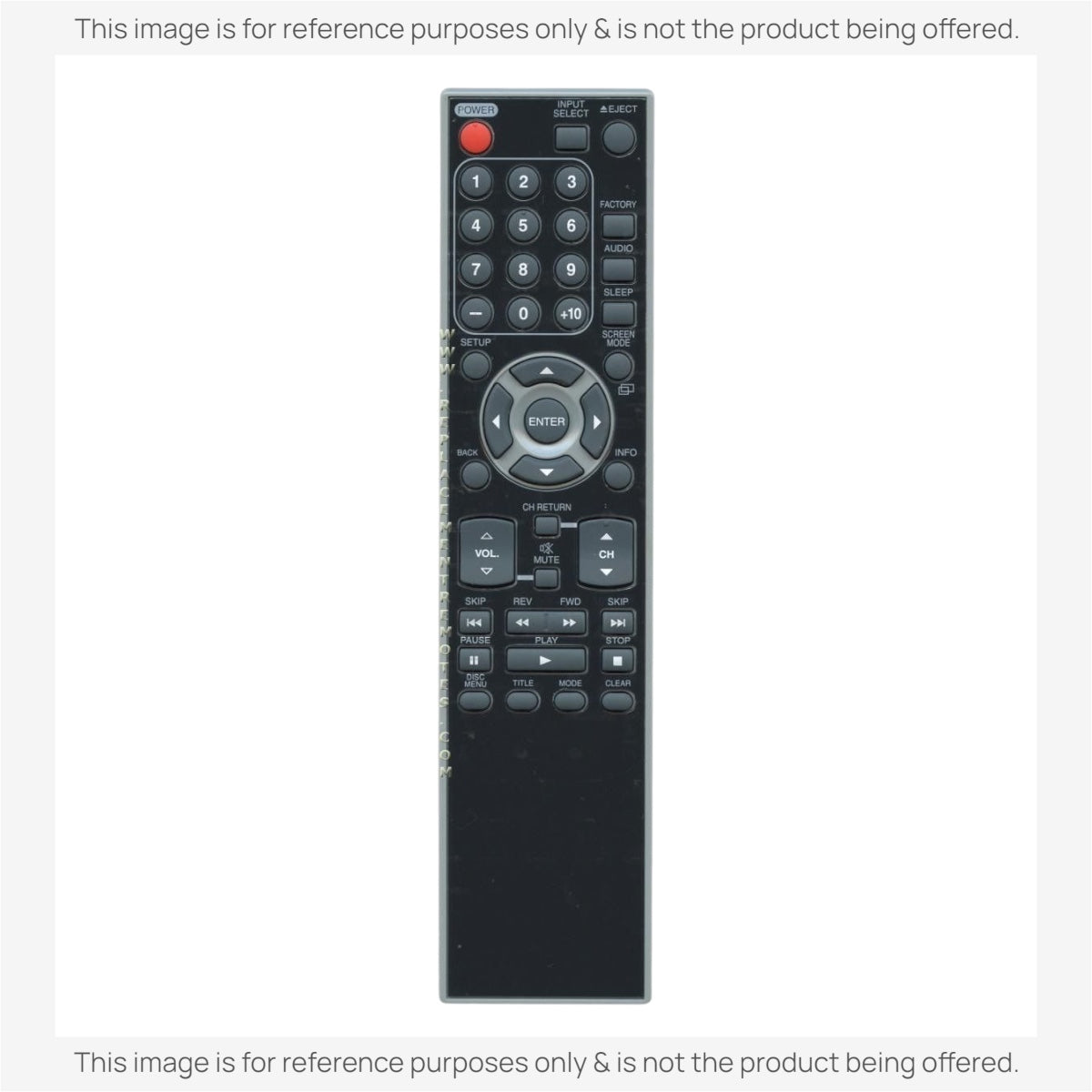 Control remoto de servicio/principal para TV/DVD Funai NF040UD
