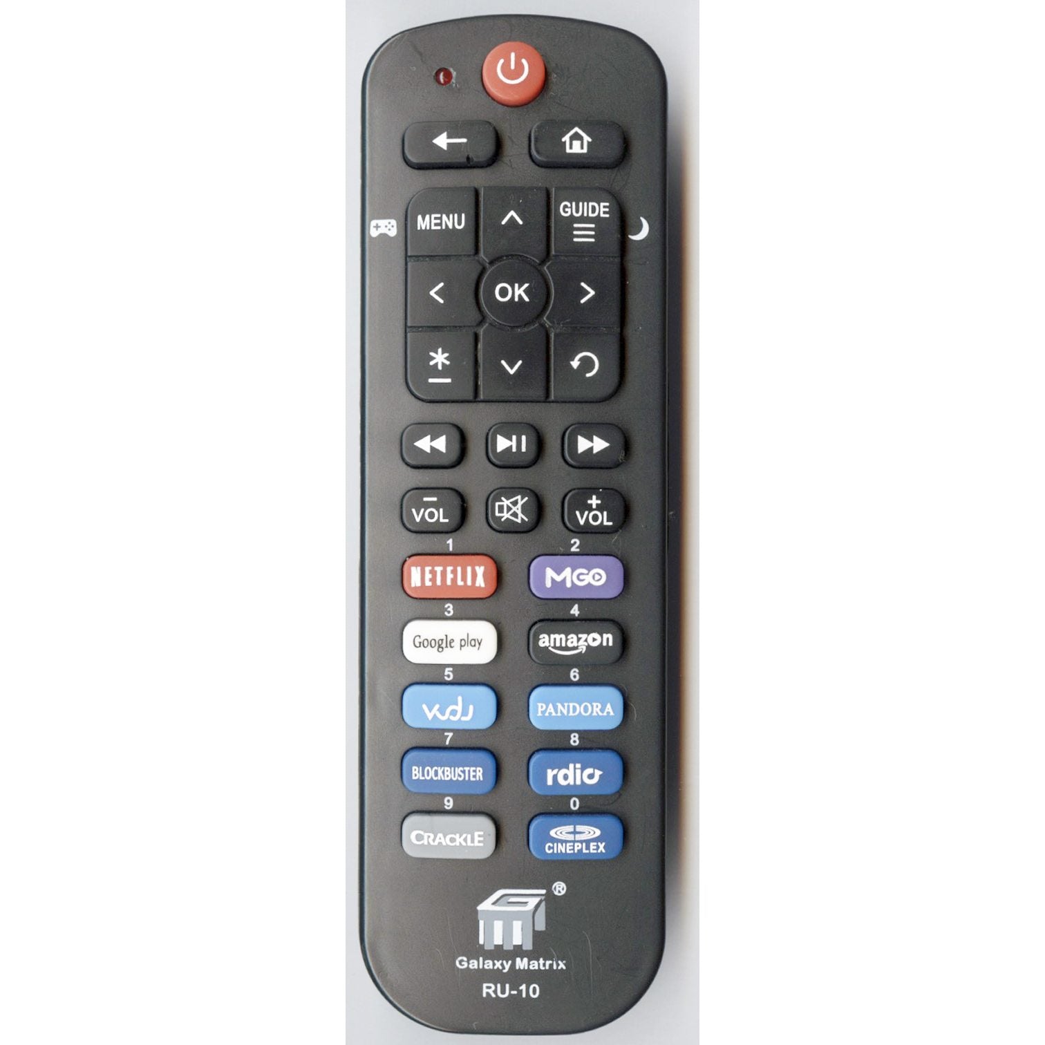Télécommande universelle générique Galexy Matrix RU10 pour 1 appareil