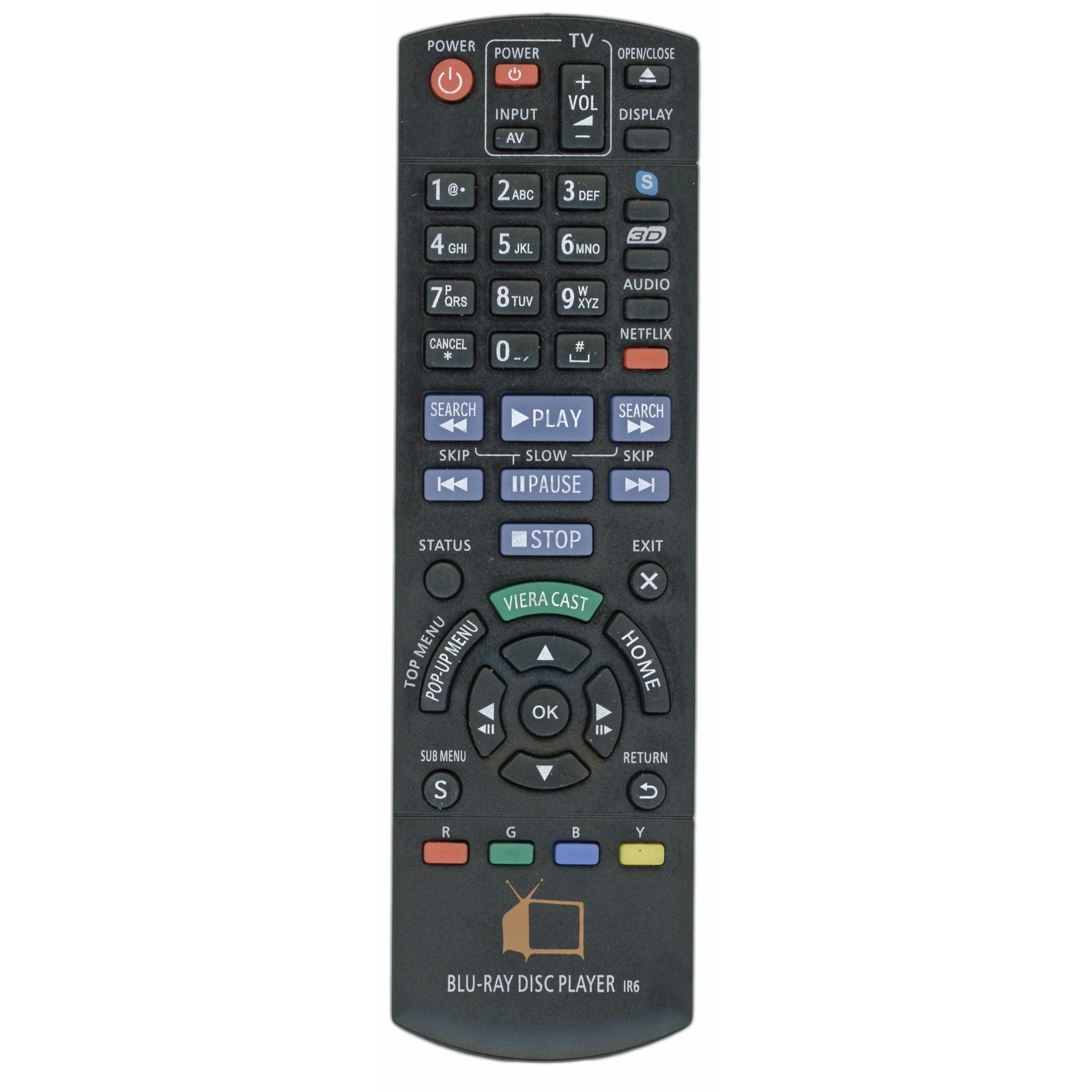 Control remoto genérico N2QAYB000574 para el sistema de cine en casa Panasonic Blu-ray