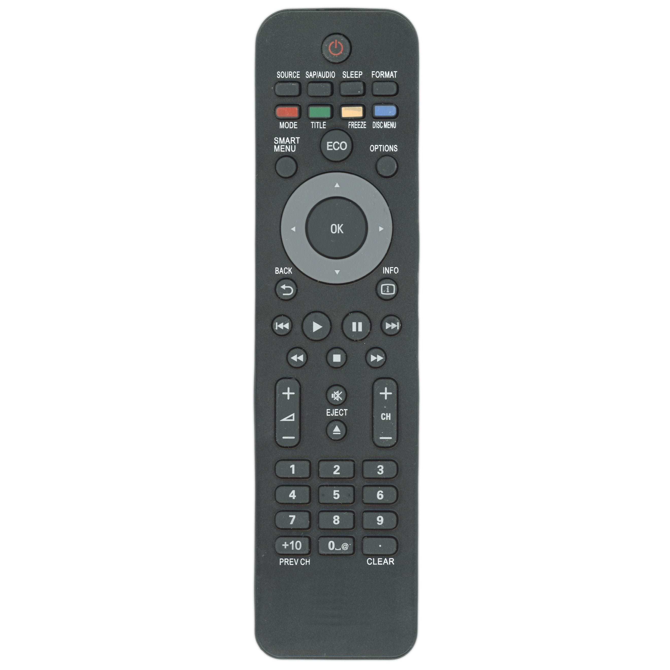 Control remoto genérico NF801UD/NF805UD/NF804UD para televisores Magnavox Funai