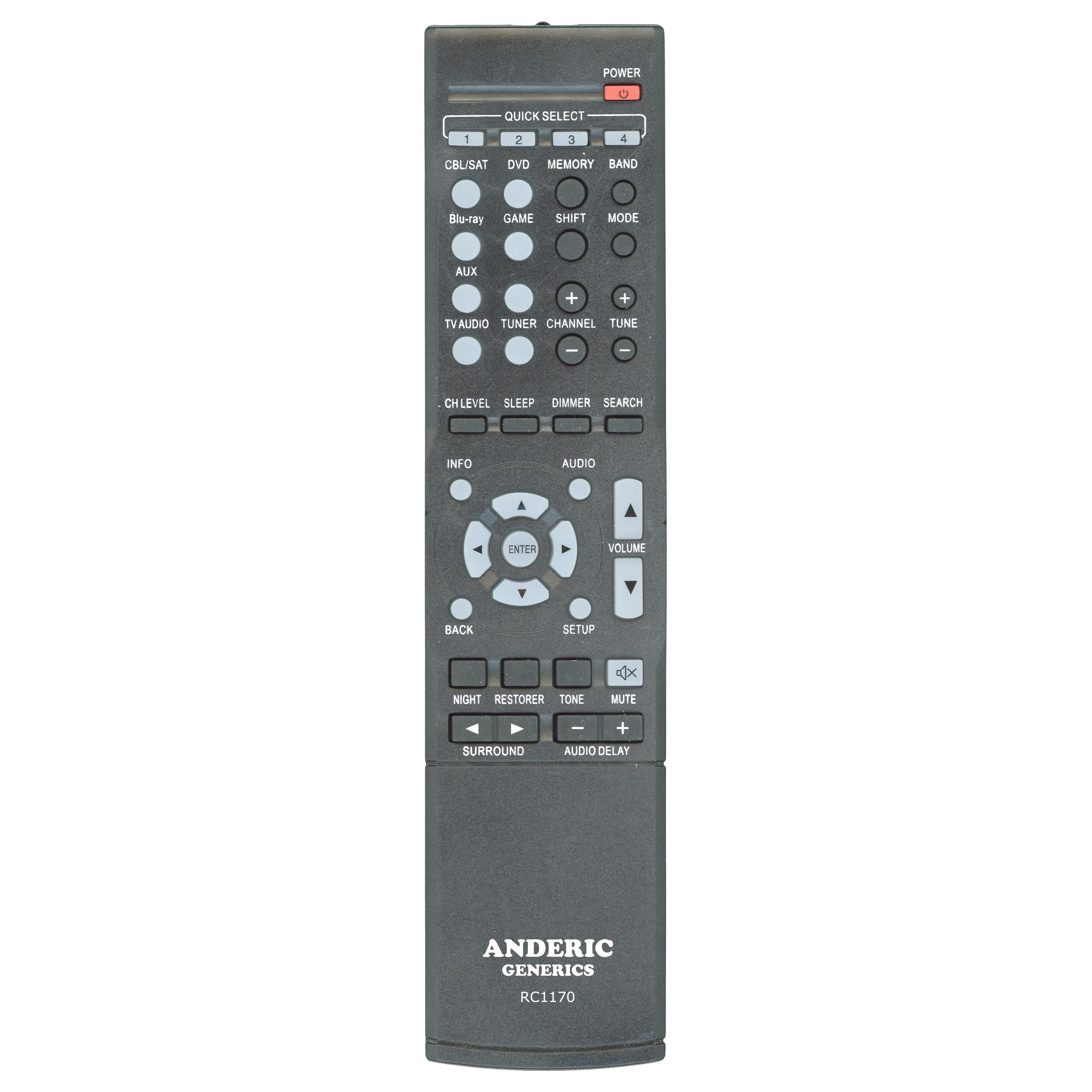 Generic RC1170 FOR DENON Receiver Remote Control - RC1170-gen
