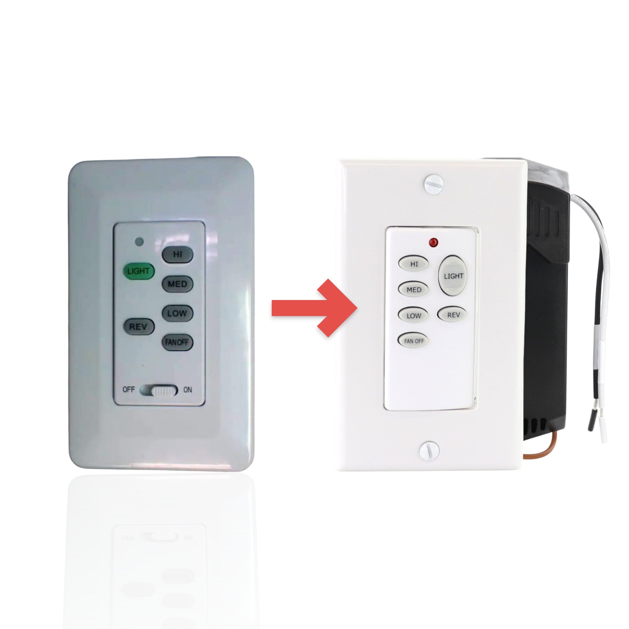 Télécommande filaire pour ventilateur de plafond Dan's Originals TR269A KUJCE10606