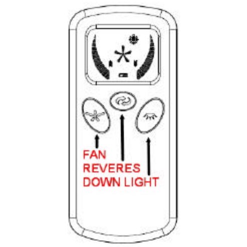 Generic UC380T Ceiling Fan Remote Control