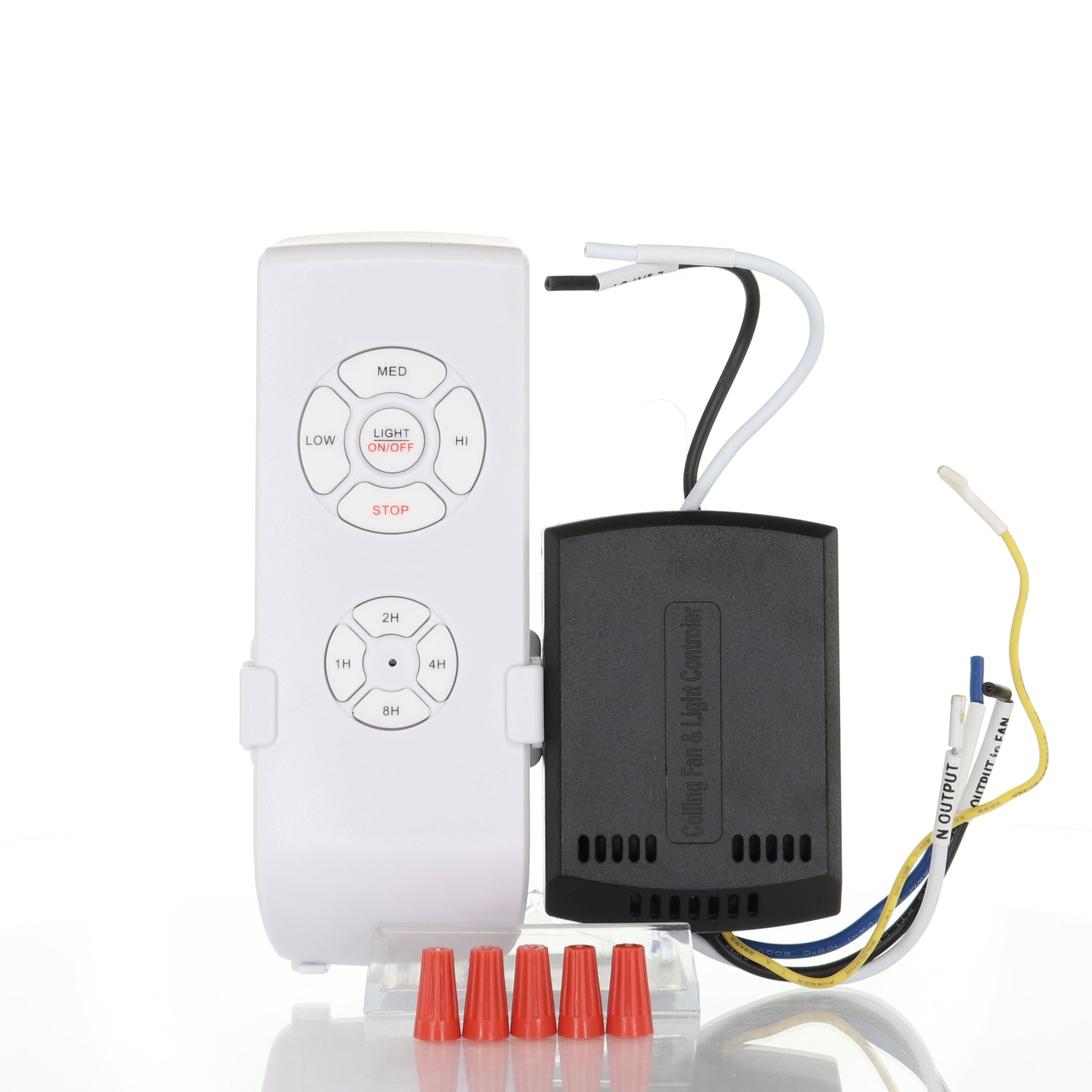 Kit de control remoto para ventilador de techo 3 en 1, universal, de tamaño pequeño, con luz y temporizador