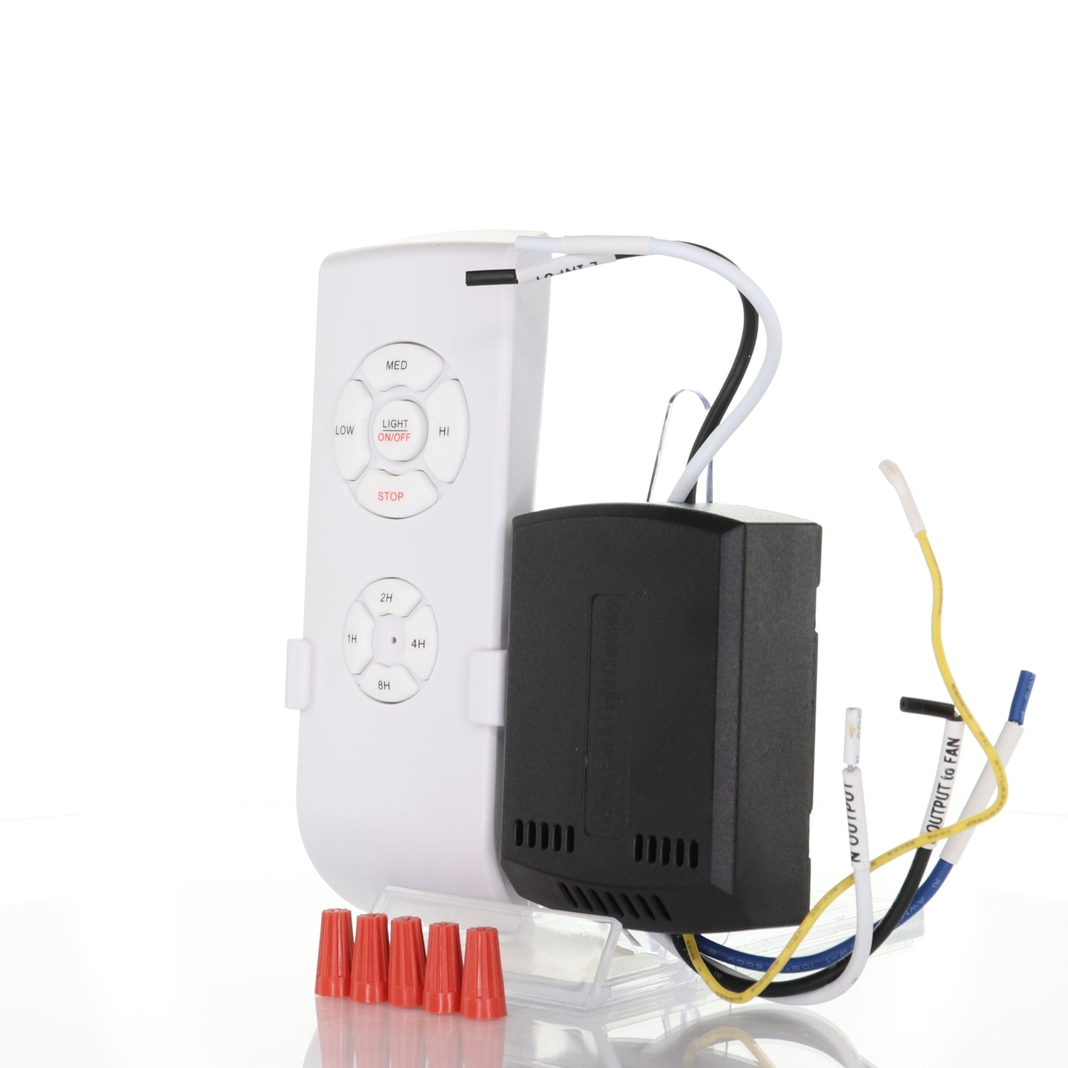 Kit de control remoto para ventilador de techo 3 en 1, universal, de tamaño pequeño, con luz y temporizador